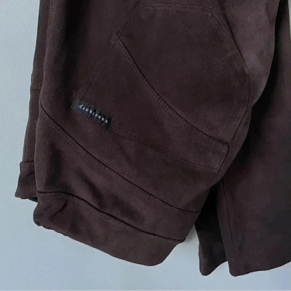 Anthropologie | Sanctuary Faux  Suede Brown Legging Skinny Pants - Picture 10 of 10
